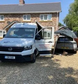 Mobile Accident Repairs Ltd service van at customer property